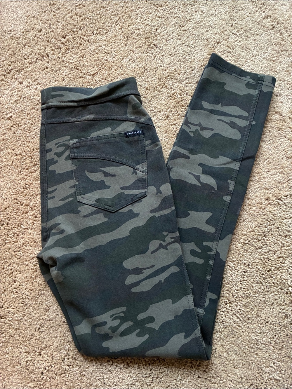 Sanctuary Olive Camo Leggings